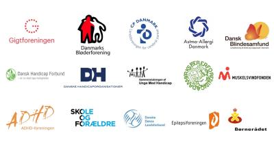 Disse organisationer støtter kampagnen Min ven med handicap